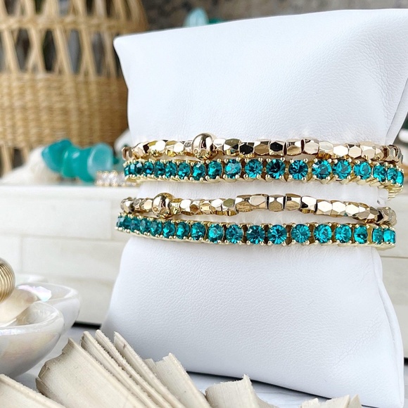 Park Lane Turquoise Micro Impression Bracelet NWT - Picture 5 of 5